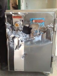 Damaged safe 1