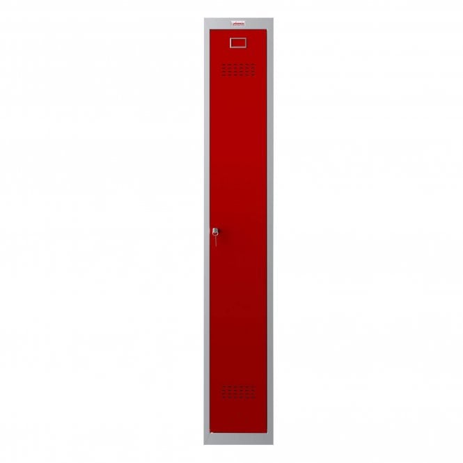 Phoenix Safes 1 Door Personal Locker PL1130GRK with Key Lock - Red