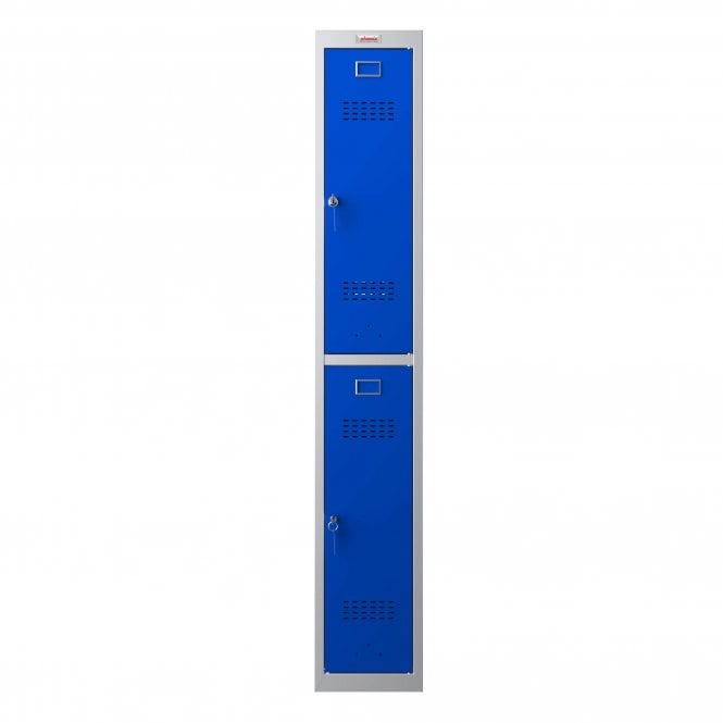 Phoenix Safes 2 Door Personal Locker PL1230GBK with Key Lock - Blue