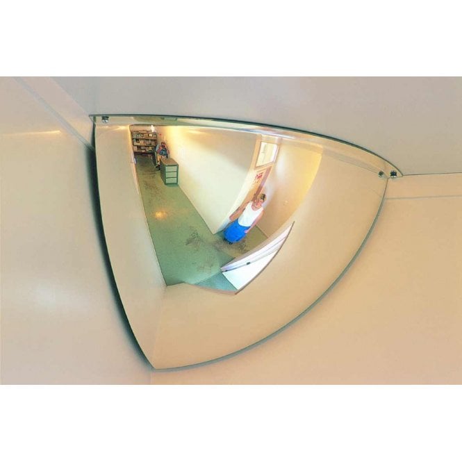 Securikey Hemisphere Convex Quarter Face - Acrylic Mirror 300 x 300mm