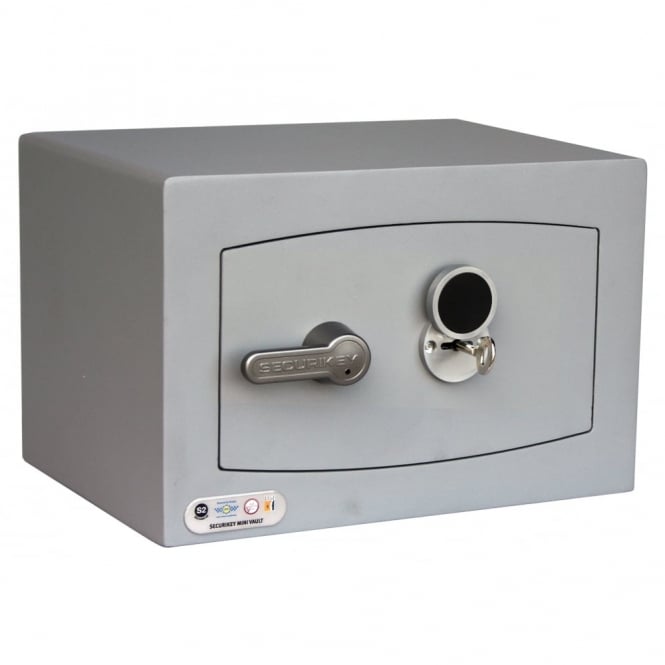 Securikey Mini Vault Silver S2 Size 0 Key Locking Safe